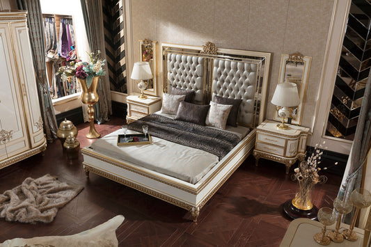 Huma Cream Bedroom Set